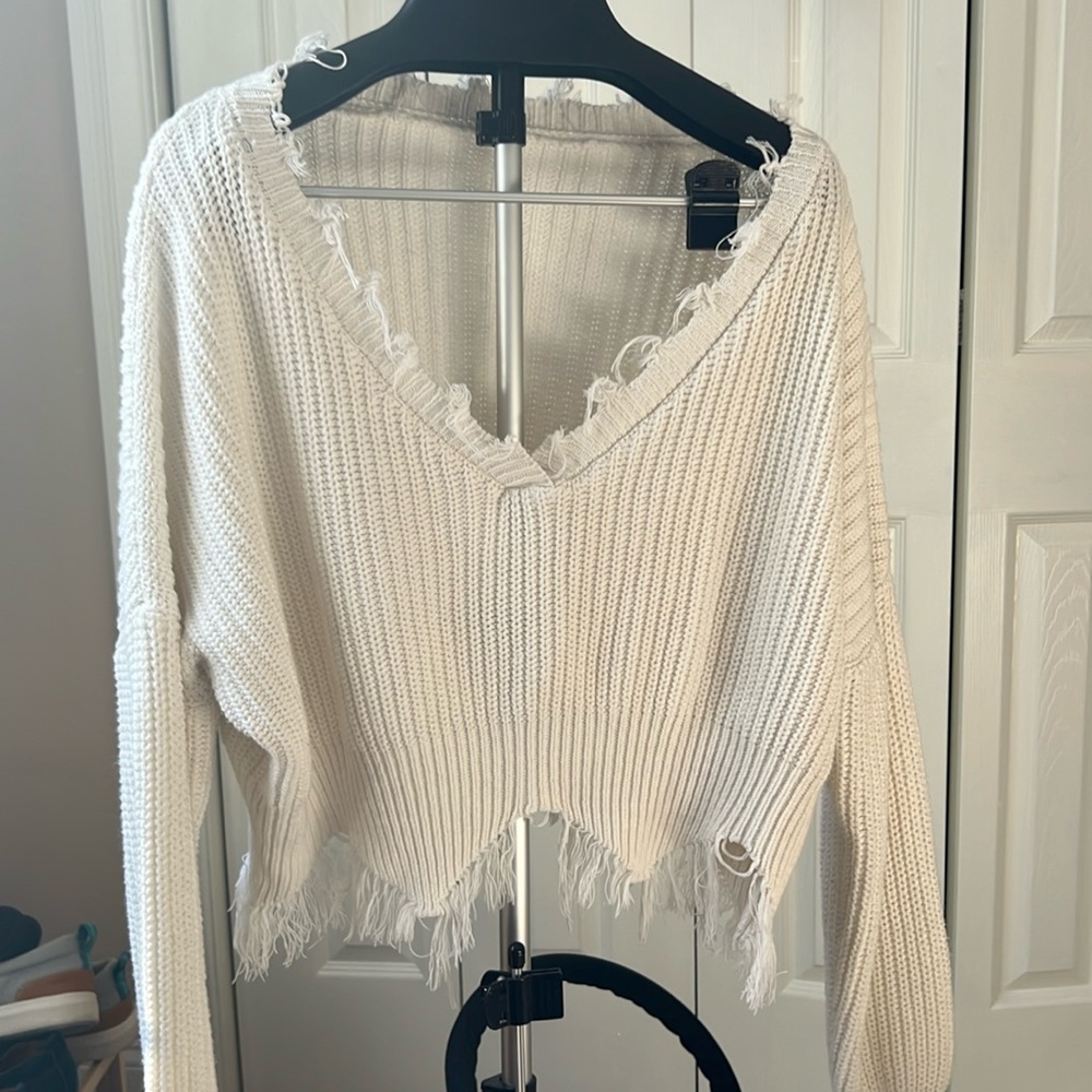 SHEIN One Size off White Sweater